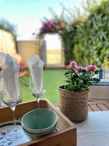 Beach Flat With Garden Castelldefels Dış mekan fotoğraf